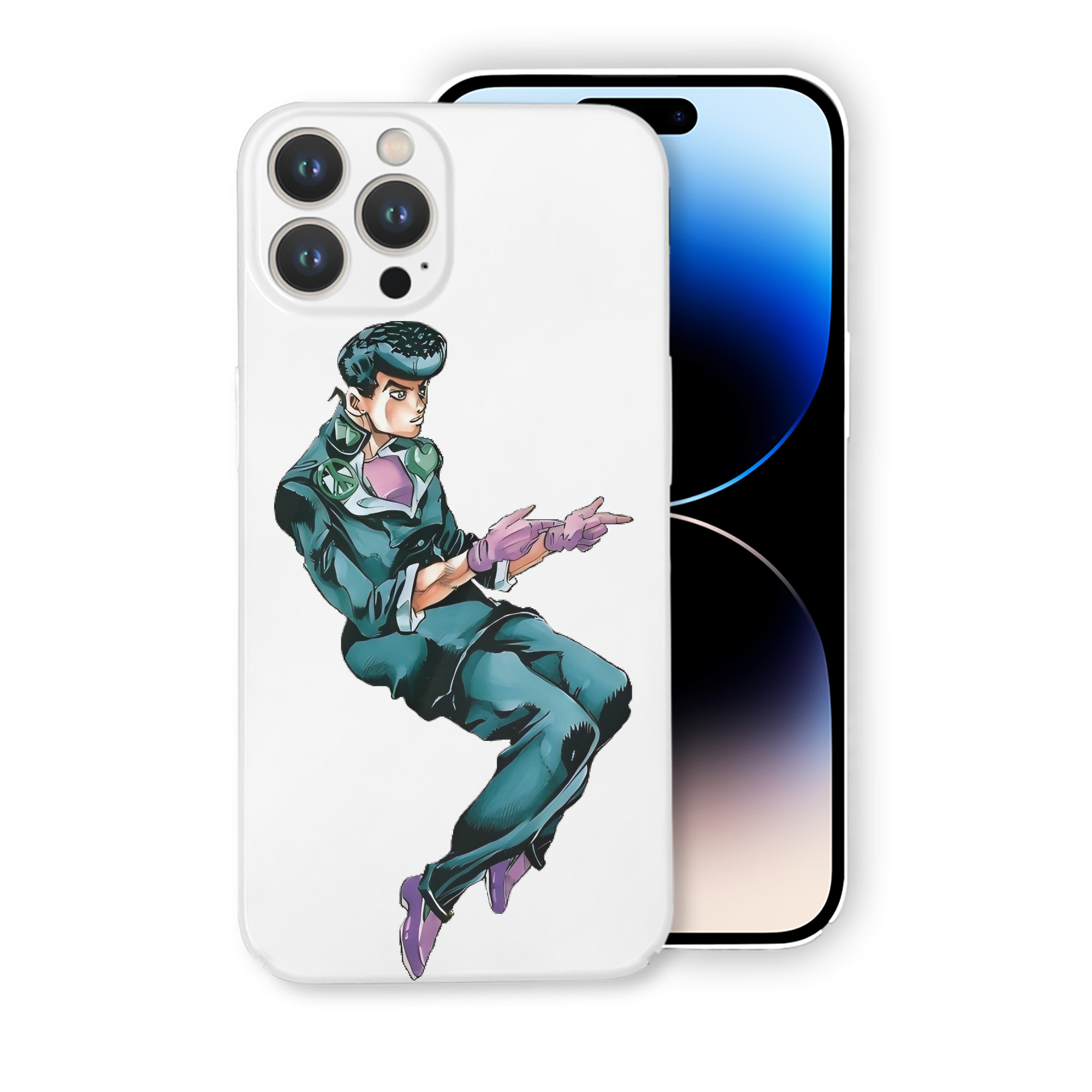 （画像用） ジョジョの奇妙な冒険 ひがしかた じょうすけ JoJo's Bizarre Adventure Higashikata Josuke 【iPhone 14シリーズ対応】ハードケース